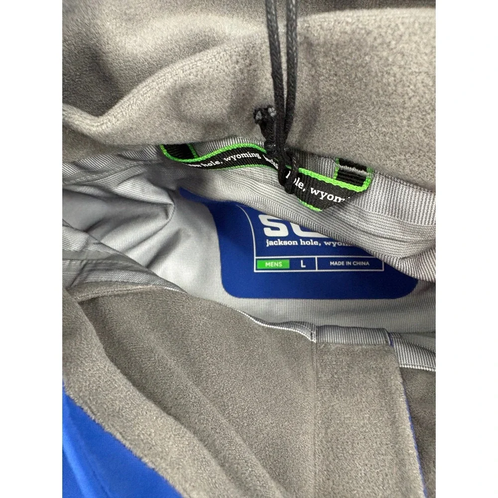 Stio Mens Environ Jacket Intrinsic Blue Hardshell Dermizax Waterproof L NEW